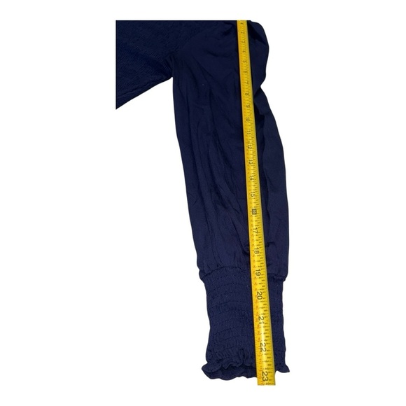 MEROKEETY LONG SLEEVE SMOCKED TIERED MINI DRESS SIZE M New - Picture 6 of 9